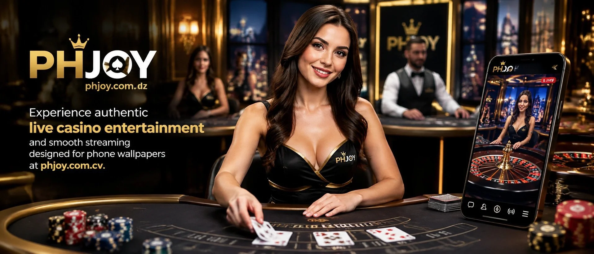 Live dealer table interface