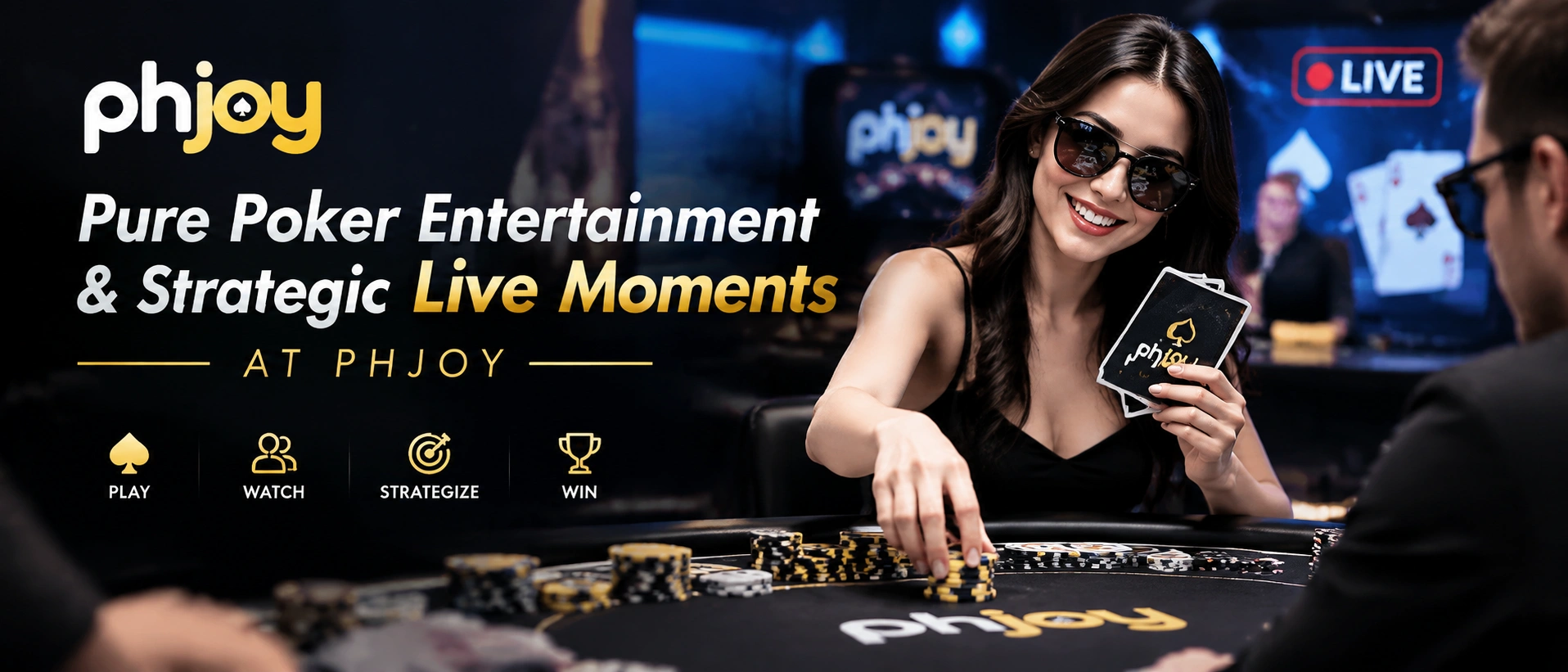 Poker hub banner with Filipino players
